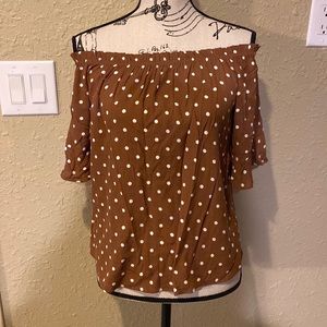 Maurice’s Off Shoulder polka dot Blouse